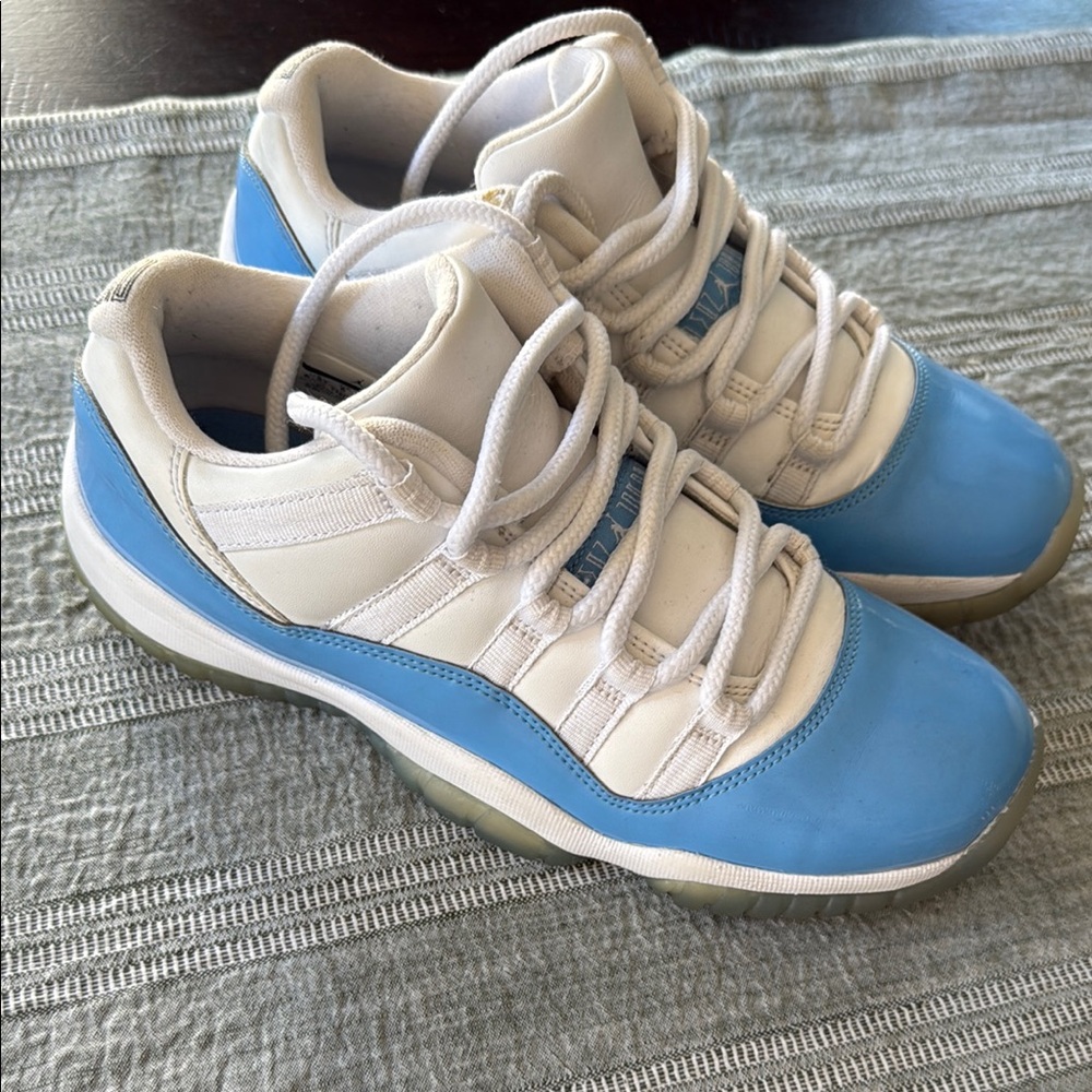 Jordan White and Blue Sneakers